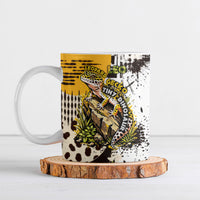 Leopard Gecko Ceramic Mug Tiny Dinosaur Department Funny Pest Control Graffiti