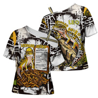 Leopard Gecko Cross Shoulder Shirt Tiny Dinosaur Department Funny Pest Control Graffiti