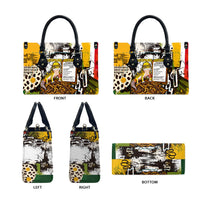 Leopard Gecko Leather Bag Tiny Dinosaur Department Funny Pest Control Graffiti