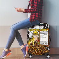 Leopard Gecko Luggage Cover Tiny Dinosaur Department Funny Pest Control Graffiti