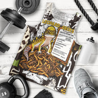 Leopard Gecko Men Tank Top Tiny Dinosaur Department Funny Pest Control Graffiti