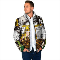 Leopard Gecko Padded Jacket Tiny Dinosaur Department Funny Pest Control Graffiti