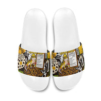 Leopard Gecko Slide Sandals Tiny Dinosaur Department Funny Pest Control Graffiti