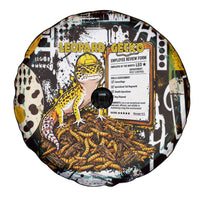 Leopard Gecko Spare Tire Cover Tiny Dinosaur Department Funny Pest Control Graffiti