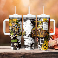 Leopard Gecko Tumbler With Handle Tiny Dinosaur Department Funny Pest Control Graffiti