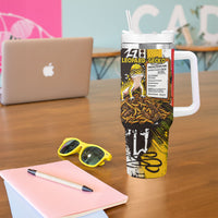 Leopard Gecko Tumbler With Handle Tiny Dinosaur Department Funny Pest Control Graffiti