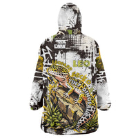 Leopard Gecko Wearable Blanket Hoodie Tiny Dinosaur Department Funny Pest Control Graffiti