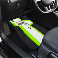 Rabbit Powered By Hay And Attitude Car Mats Funny Sarcastic Bunny Diagram Graphic Art