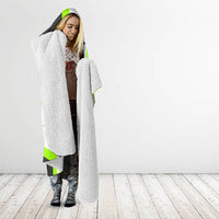 Rabbit Powered By Hay And Attitude Hooded Blanket Funny Sarcastic Bunny Diagram Graphic Art