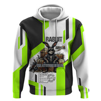 Rabbit Powered By Hay And Attitude Hoodie Funny Sarcastic Bunny Diagram Graphic Art