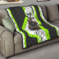 Rabbit Powered By Hay And Attitude Quilt Funny Sarcastic Bunny Diagram Graphic Art