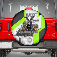 Rabbit Powered By Hay And Attitude Spare Tire Cover Funny Sarcastic Bunny Diagram Graphic Art