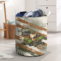 Wheek Squad Guinea Pig Laundry Basket Funny Military Tactical Camo Veggie Division Schematic