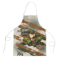 Wheek Squad Guinea Pig Apron Funny Military Tactical Camo Veggie Division Schematic