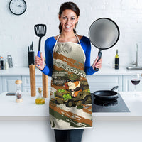 Wheek Squad Guinea Pig Apron Funny Military Tactical Camo Veggie Division Schematic
