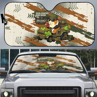 Wheek Squad Guinea Pig Auto Sun Shade Funny Military Tactical Camo Veggie Division Schematic