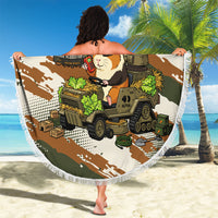 Wheek Squad Guinea Pig Beach Blanket Funny Military Tactical Camo Veggie Division Schematic