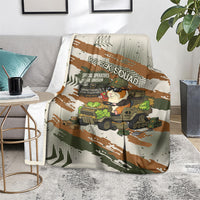 Wheek Squad Guinea Pig Blanket Funny Military Tactical Camo Veggie Division Schematic