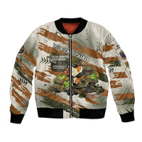 Wheek Squad Guinea Pig Bomber Jacket Funny Military Tactical Camo Veggie Division Schematic