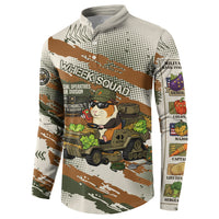 Wheek Squad Guinea Pig Button Sweatshirt Funny Military Tactical Camo Veggie Division Schematic