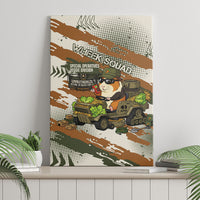 Wheek Squad Guinea Pig Canvas Wall Art Funny Military Tactical Camo Veggie Division Schematic