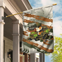 Wheek Squad Guinea Pig Garden Flag Funny Military Tactical Camo Veggie Division Schematic
