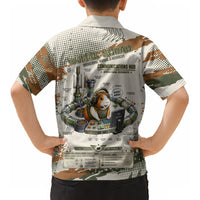 Wheek Squad Guinea Pig Kid Hawaiian Shirt Funny Military Tactical Camo Veggie Division Schematic