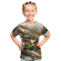 Wheek Squad Guinea Pig Kid T Shirt Funny Military Tactical Camo Veggie Division Schematic