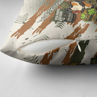 Wheek Squad Guinea Pig Pillow Cover Funny Military Tactical Camo Veggie Division Schematic