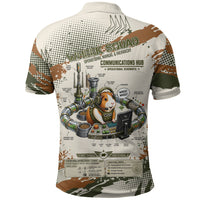 Wheek Squad Guinea Pig Polo Shirt Funny Military Tactical Camo Veggie Division Schematic