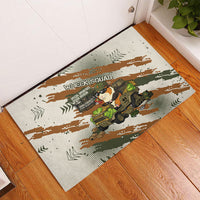 Wheek Squad Guinea Pig Rubber Doormat Funny Military Tactical Camo Veggie Division Schematic