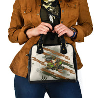 Wheek Squad Guinea Pig Shoulder Handbag Funny Military Tactical Camo Veggie Division Schematic