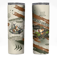 Wheek Squad Guinea Pig Skinny Tumbler Funny Military Tactical Camo Veggie Division Schematic