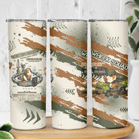 Wheek Squad Guinea Pig Skinny Tumbler Funny Military Tactical Camo Veggie Division Schematic