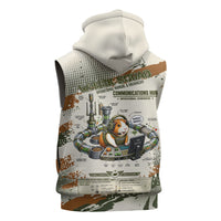 Wheek Squad Guinea Pig Sleeveless Zip Hoodie Funny Military Tactical Camo Veggie Division Schematic