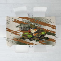 Wheek Squad Guinea Pig Tablecloth Funny Military Tactical Camo Veggie Division Schematic