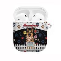 German Shepherd Home Security With A Heart AirPods Case Officer Loyal Guard Dog Best Friend Mascot