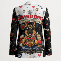 German Shepherd Home Security With A Heart Blazer Officer Loyal Guard Dog Best Friend Mascot