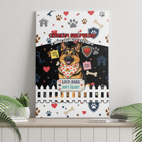 German Shepherd Home Security With A Heart Canvas Wall Art Officer Loyal Guard Dog Best Friend Mascot