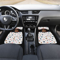 German Shepherd Home Security With A Heart Car Mats Officer Loyal Guard Dog Best Friend Mascot