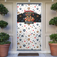 German Shepherd Home Security With A Heart Door Cover Officer Loyal Guard Dog Best Friend Mascot