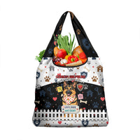 German Shepherd Home Security With A Heart Grocery Bag Officer Loyal Guard Dog Best Friend Mascot