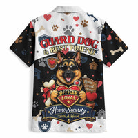 German Shepherd Home Security With A Heart Hawaiian Shirt Officer Loyal Guard Dog Best Friend Mascot