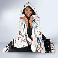 German Shepherd Home Security With A Heart Hooded Blanket Officer Loyal Guard Dog Best Friend Mascot