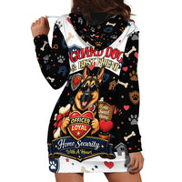 German Shepherd Home Security With A Heart Hoodie Dress Officer Loyal Guard Dog Best Friend Mascot