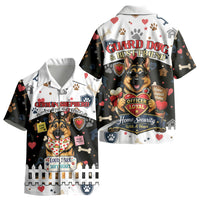 German Shepherd Home Security With A Heart Kid Hawaiian Shirt Officer Loyal Guard Dog Best Friend Mascot