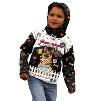German Shepherd Home Security With A Heart Kid Hoodie Officer Loyal Guard Dog Best Friend Mascot