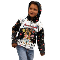 German Shepherd Home Security With A Heart Kid Hoodie Officer Loyal Guard Dog Best Friend Mascot