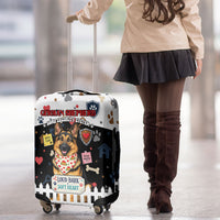 German Shepherd Home Security With A Heart Luggage Cover Officer Loyal Guard Dog Best Friend Mascot