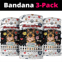 German Shepherd Home Security With A Heart Neck Gaiter Officer Loyal Guard Dog Best Friend Mascot